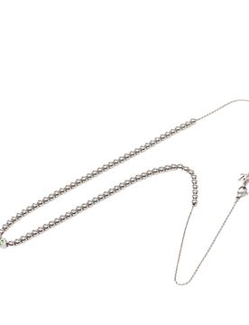 Brass Crystal Nano Beads Pendant Necklace