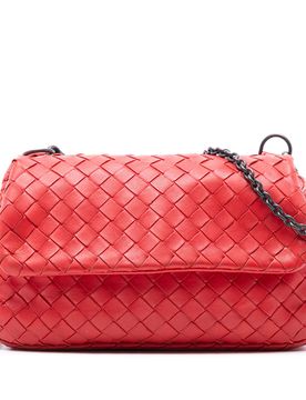 Mini Nappa Intrecciato Expandable Chain Flap Crossbody