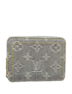 Monogram Denim Zippy Coin Purse