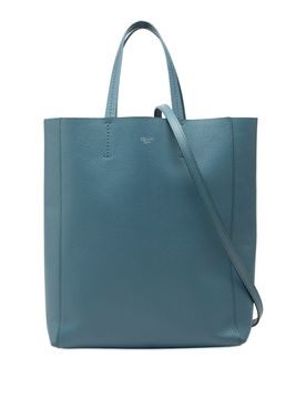 Small Grained Calfskin Vertical Cabas Satchel