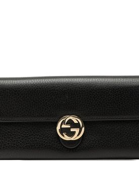 Dollar Calfskin Interlocking G Continental Wallet
