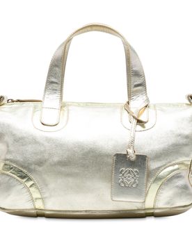 Metallic Leather Handbag