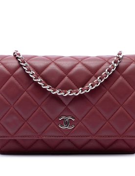 CC Quilted Lambskin Wallet on Chain