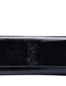 Small Textured Patent Monogram Belle De Jour Clutch