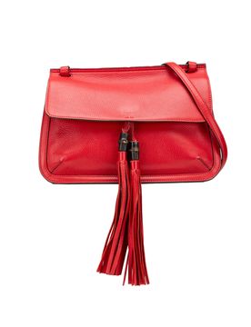 Medium Leather Bamboo Daily Crossbody