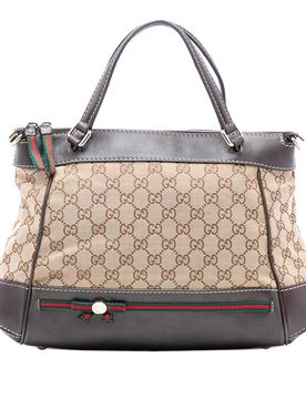 GG Canvas Web Mayfair Satchel