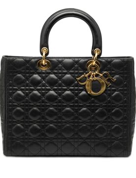 Large Lambskin Cannage Lady Dior