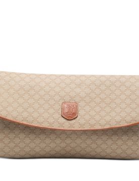 Macadam Coated Canvas Clutch
