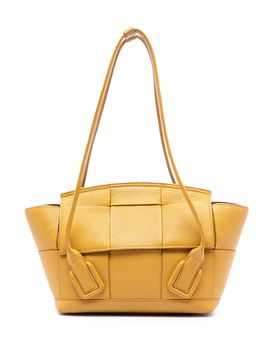 Small Goatskin Maxi Intrecciato Arco Satchel