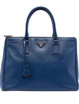 Medium Saffiano Lux Galleria Double Zip Satchel