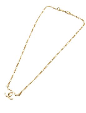 CC Gold Plated Pendant Necklace