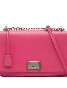 Saffiano Lux Lock Chain Flap