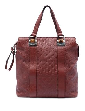 Guccissima Tender Bamboo Bar Tote