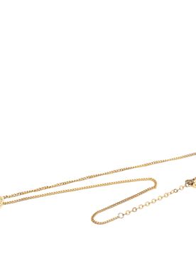Gold Plated Strass CD Logo Pendant Necklace