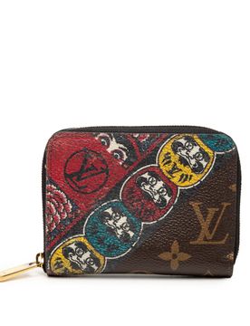 Kansai Yamamoto Monogram Kabuki Zippy Coin Purse