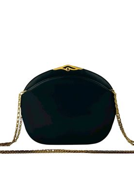 Leather Sapphire Chain Crossbody