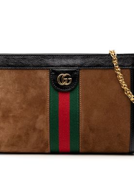 Small Suede Web Ophidia Chain Crossbody