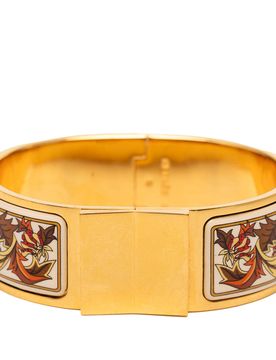 Enamel Fall Foliage Loquet Hinge Bracelet PM