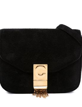 Small Suede Pampille C Bag
