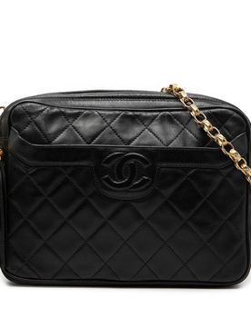 CC Quilted Lambskin Tassel Camera Bag