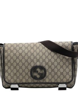 GG Supreme Interlocking G Crossbody