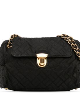 Impuntu Tessuto Chain Flap Shoulder Bag