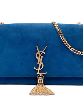 Medium Suede Monogram Kate Tassel Crossbody