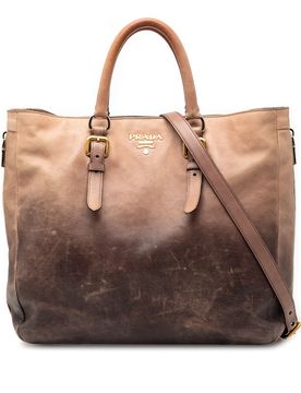 Ombre Vitello Daino Side Zip Convertible Tote