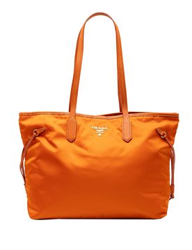 Saffiano Trimmed Tessuto Open Convertible Tote