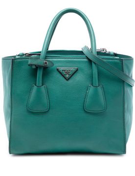 Glace Calf Twin Pocket Double Handle Satchel