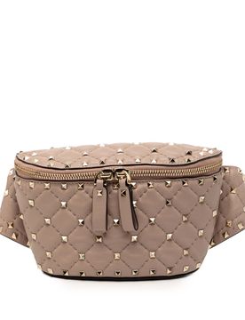 Nappa Rockstud Spike Belt Bag