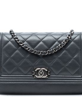 Quilted Lambskin Boy Wallet On Chain
