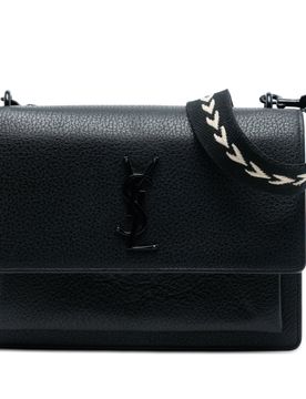Medium Grained Calfskin Guitar Strap Monogram Sunset Crossbody