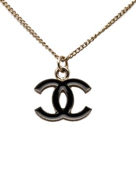 CC Brass Lacquered Pendant Necklace