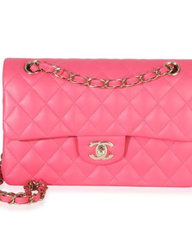 Quilted Lambskin Small Classic Double Flap Bag