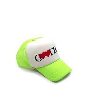 Valentine Logo Printed Neon Mesh Cap