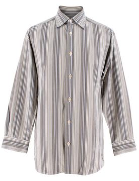 Striped Button-Up Shirt