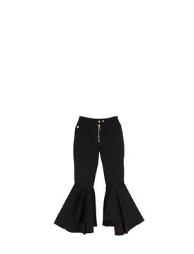 Black Denim Flared Jeans