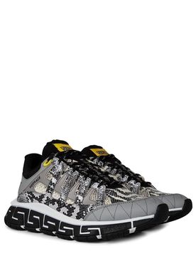 Grey Python Print Trigreca Sneakers