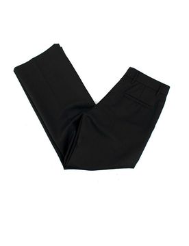 Textured Black Trousers