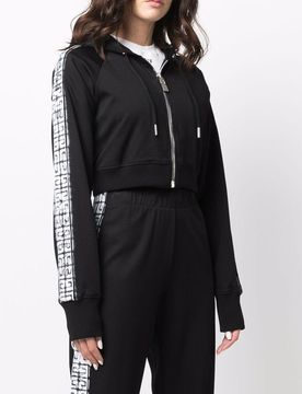Givenchy Black Cropped Sweatshirt