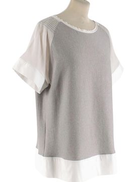 Knit & Mesh Beaded Top