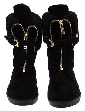 Black Stanmore Shearling Lined Boots