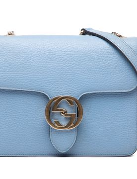 Small Dollar Calfskin Interlocking G Crossbody