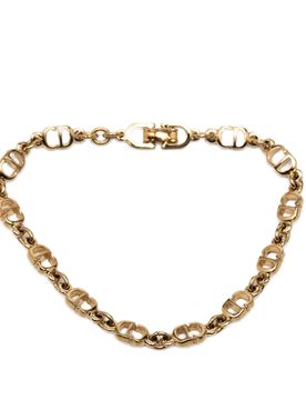 Gold Plated CD Logo Chain Link Bracelet