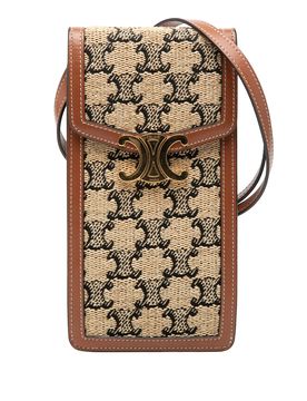 Triomphe Textile Triomphe Phone Pouch Flap Crossbody