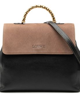Leather Velazquez Twist Satchel