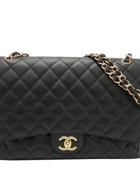 Maxi Classic Caviar Double Flap