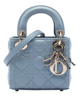 Micro Lambskin Cannage Lady Dior