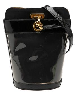 Vinyl Gancini Bucket Bag